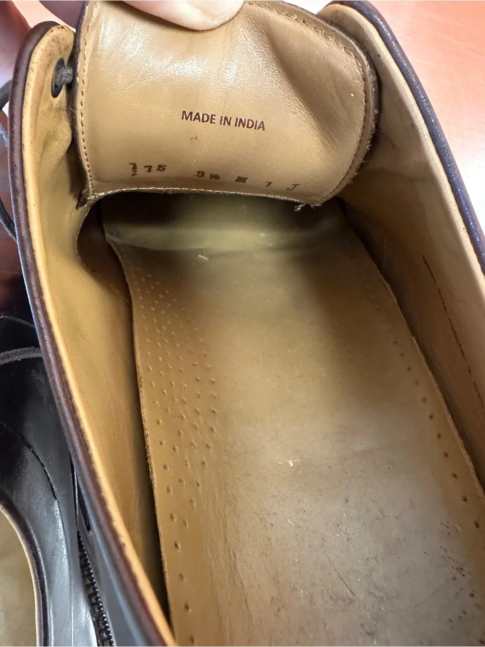 Cole Haan Grand.OS Brown Leather Apron Toe Derby Dress Shoes Men’s 9.5M